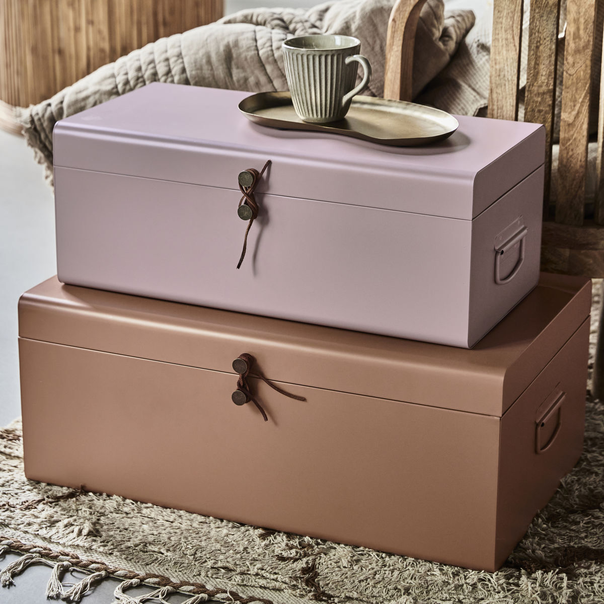 Rangement Hdmetal Beige/Rose - House Doctor — 335580.jpg