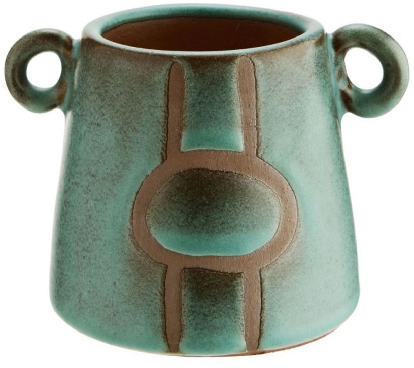 vase-en-terracotta-imprime-vert-14x10-5cm-madam-stoltz-1