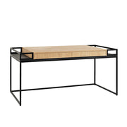 bureau-en-chene-et-metal-noir-160cm-k16-custom-form-1