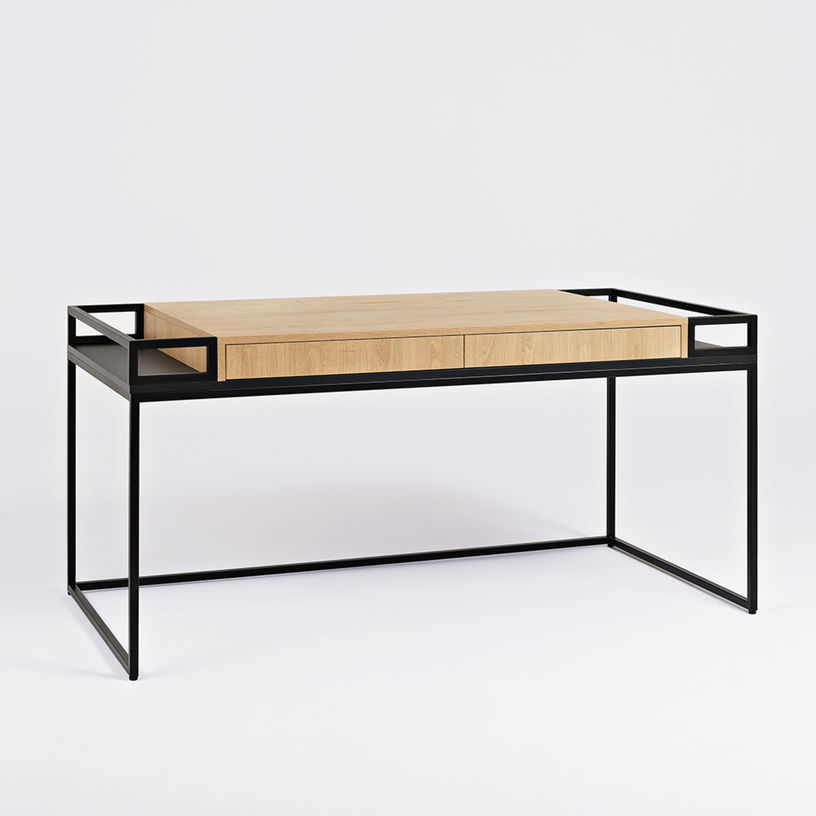 bureau-en-chene-et-metal-noir-160cm-k16-custom-form-5