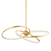 Suspension en laiton laiton ancien 107x23cm Alula - Corbett Lighting