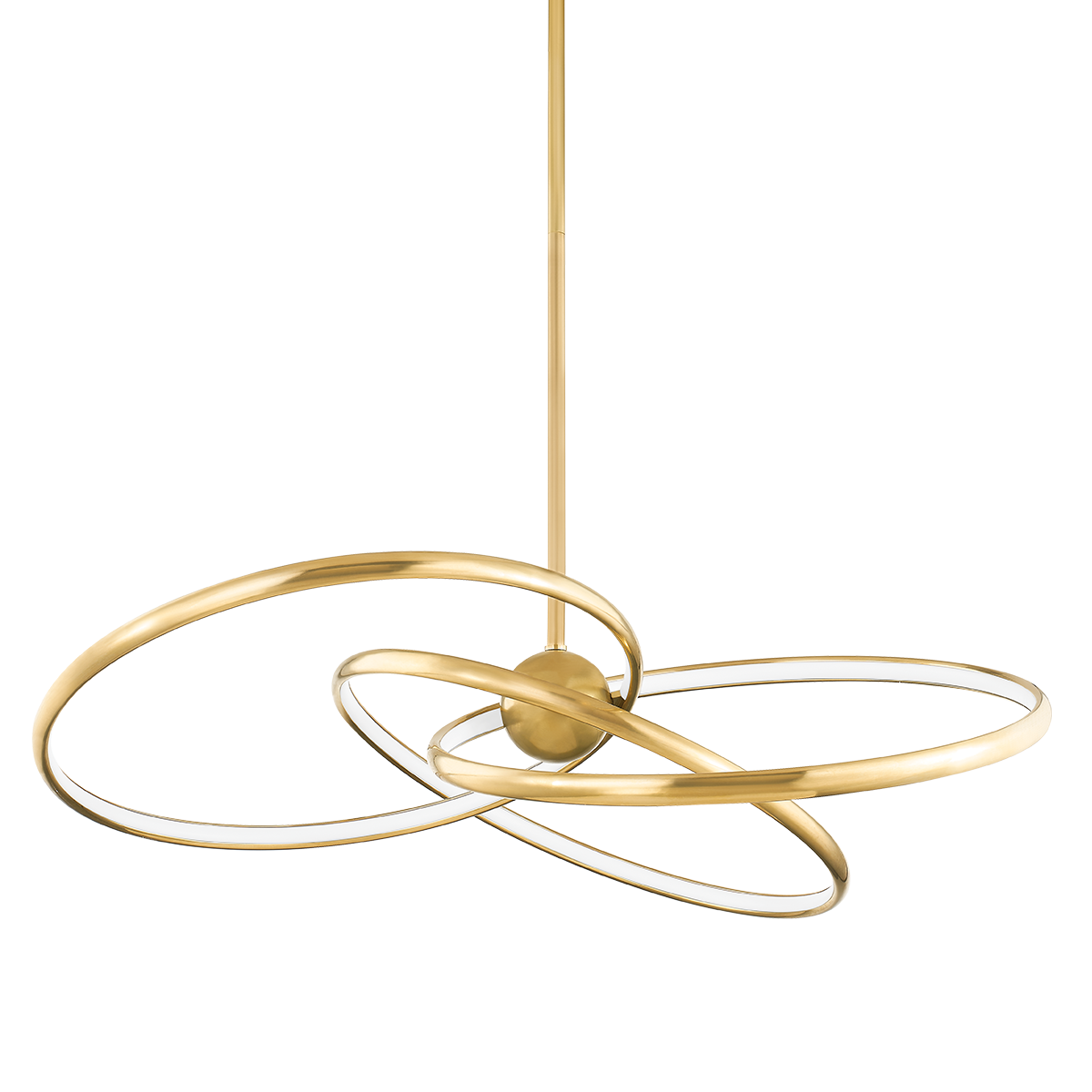 Suspension en laiton laiton ancien 107x23cm Alula - Corbett Lighting