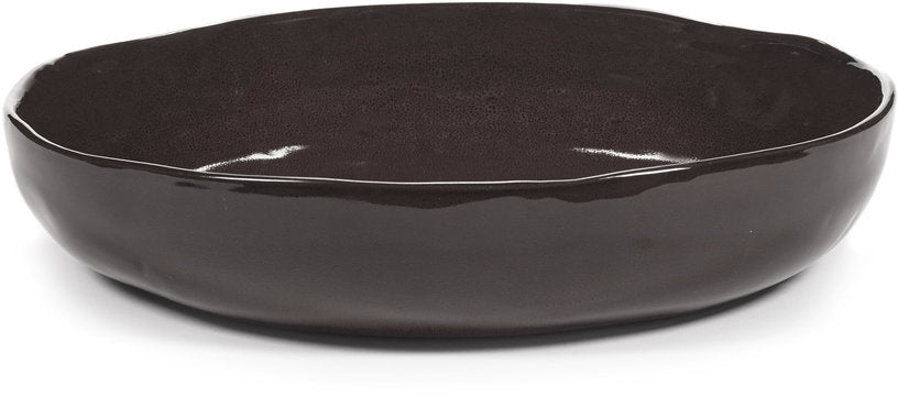 bol-de-service-en-gres-vitre-marron-fonce-31-5cm-la-mere-serax-1