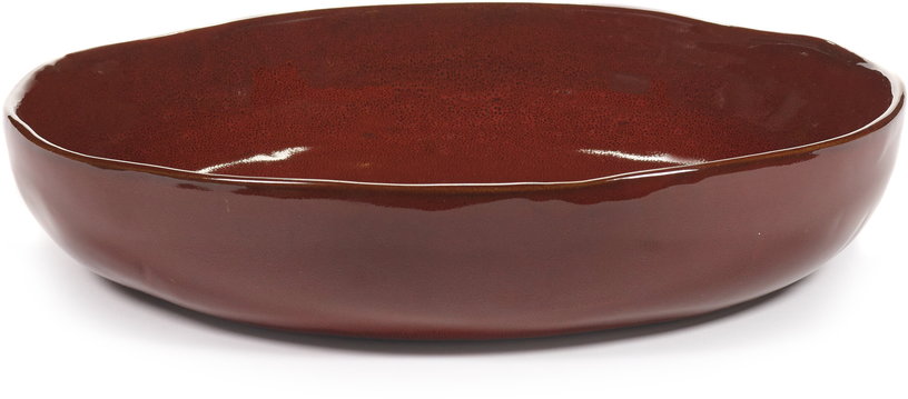 bol-de-service-en-gres-vitre-rouge-venitien-31-5cm-la-mere-serax-1