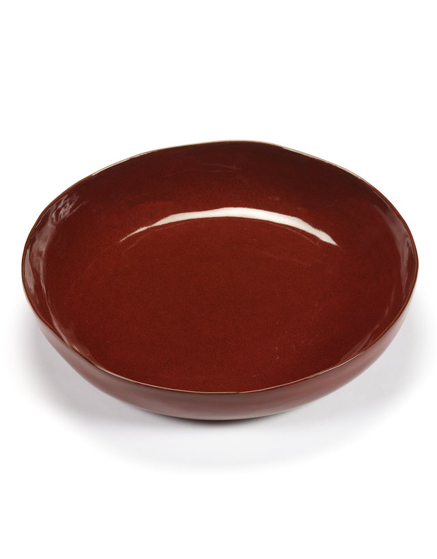 bol-de-service-en-gres-vitre-rouge-venitien-31-5cm-la-mere-serax-2