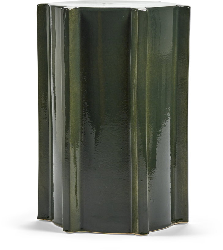 table-d-appoint-geometrique-en-gres-laque-vert-fonce-31-3x45-4-cm-pawn-serax-1
