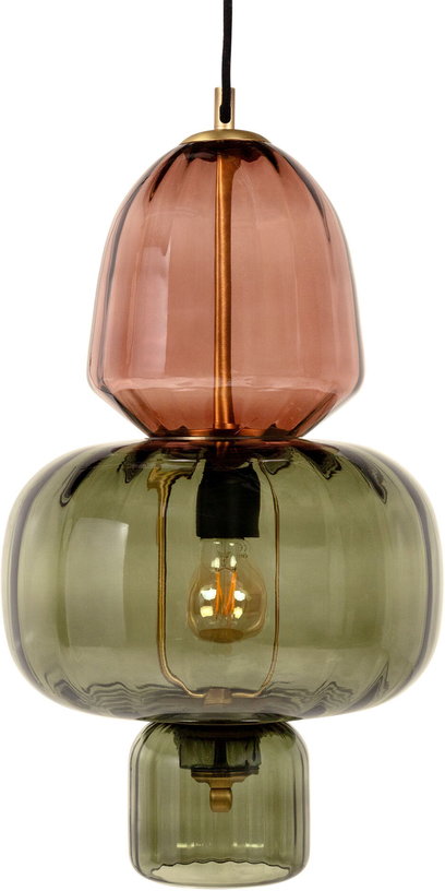 suspsension-en-verre-souffle-vert-et-marsala-31-5cm-elise-versmissen-2