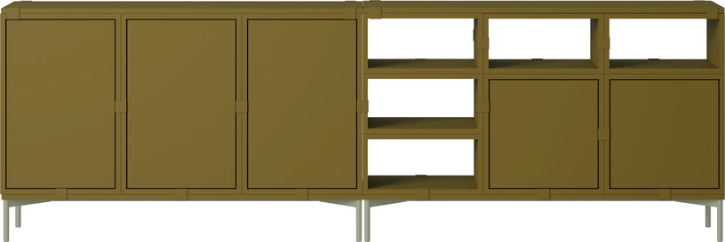 buffet-en-bois-mdf-marron-vert-262x85cm-stacked-configuration-2-muuto-1