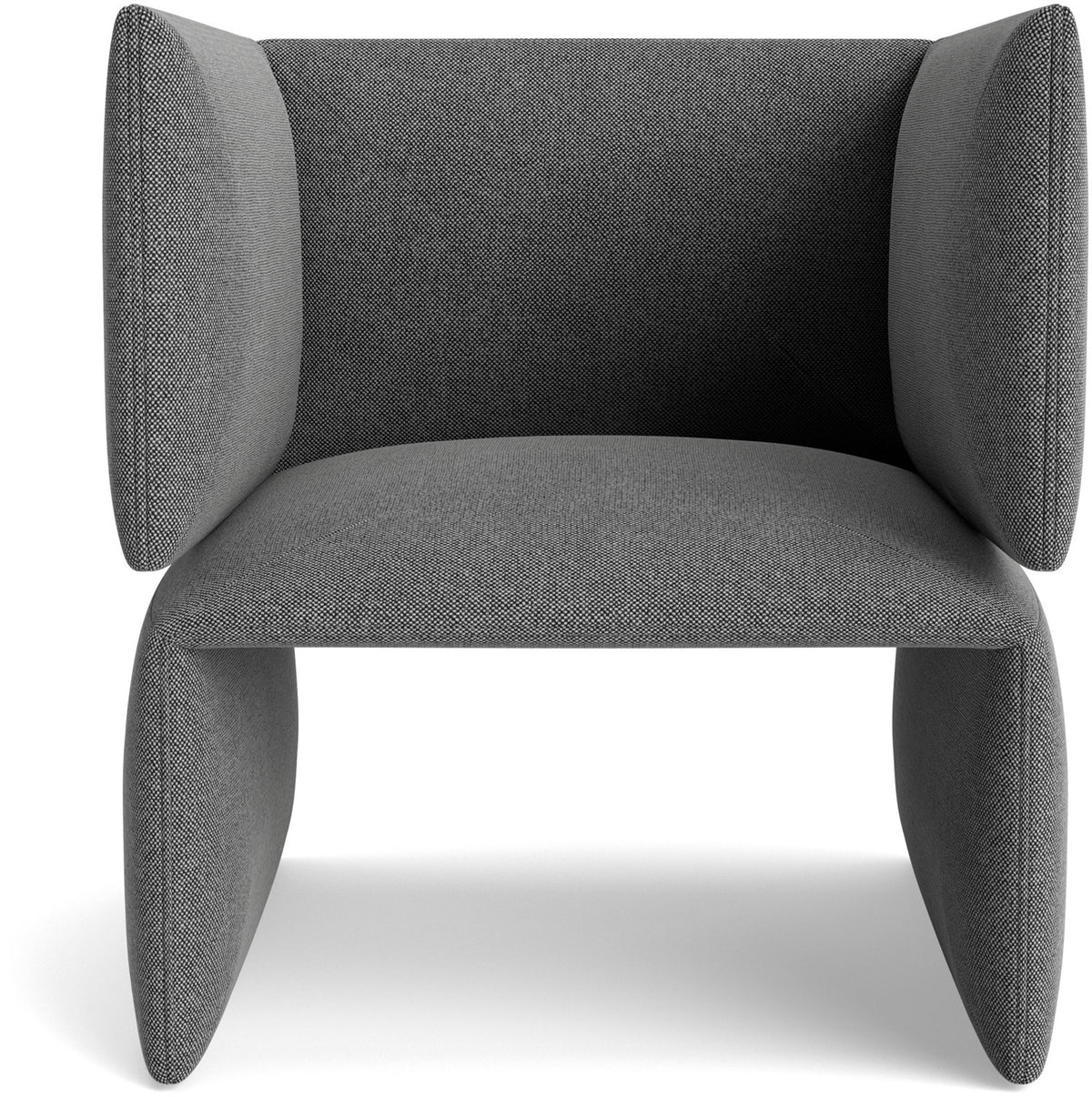 Fauteuil rembourré en tissus gris hallingdal 126 Fold - Normann copenhagen — 351623.jpg