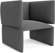 Fauteuil rembourré en tissus gris hallingdal 126 Fold - Normann copenhagen — 351624.jpg