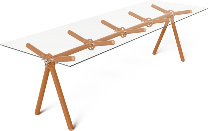 table-a-manger-en-verre-et-structure-en-echafaudage-rouille-250cm-clavex-maximum-1