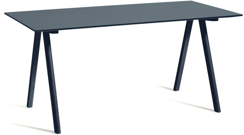 bureau-en-bois-de-chene-laque-bleu-fonce-et-linoleum-bleu-fume-160x80x74cm-cph-10-2-0-hay-1