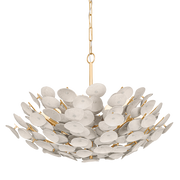 Suspension en fer feuille d'or ancienne 81x54cm Aimi - Corbett Lighting