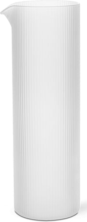 Carafe à eau en verre givré 8,4x25,5cm Ripple - Ferm Living — 356177.jpg