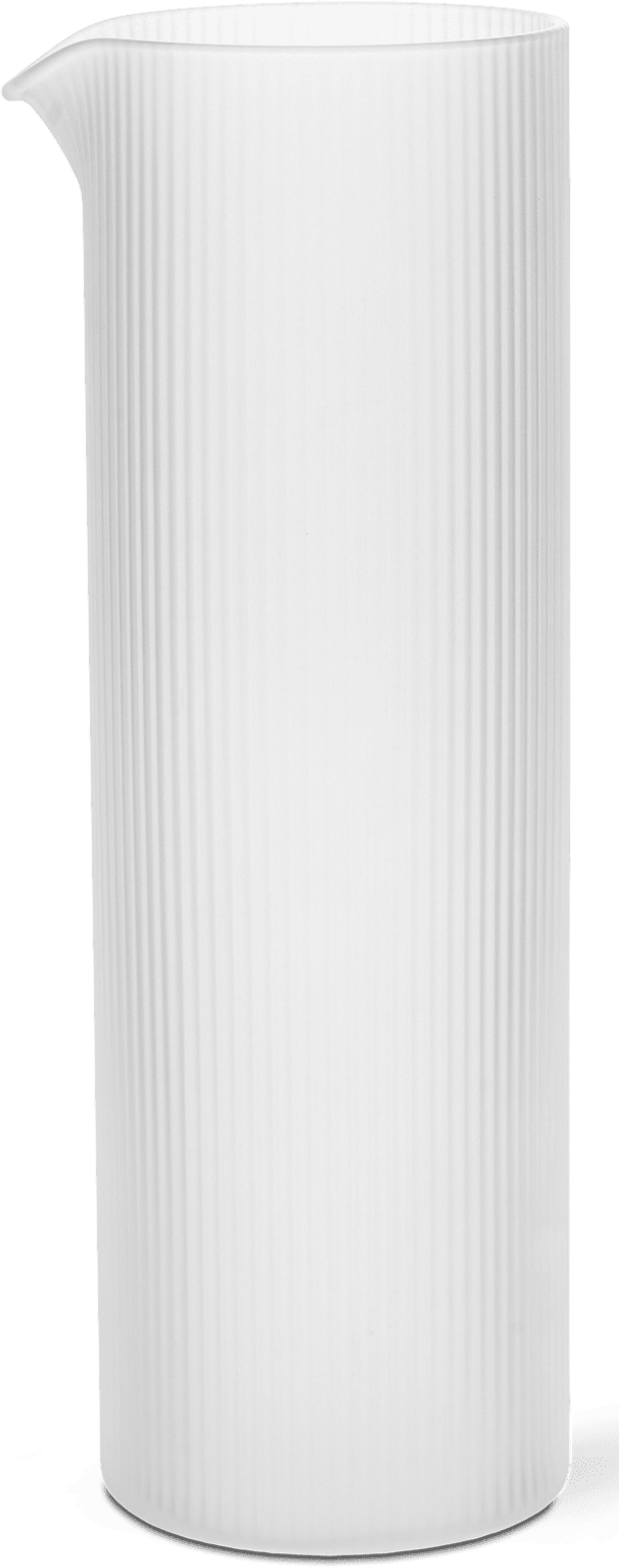Carafe à eau en verre givré 8,4x25,5cm Ripple - Ferm Living