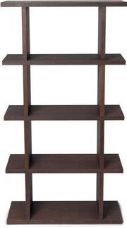 bibliotheque-en-chene-naturel-laque-teinte-fonce-75x141cm-kona-ferm-living-1