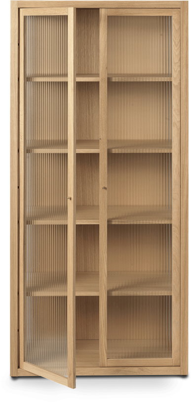 vitrine-en-chene-et-verre-texture-155cm-reed-ferm-living-2