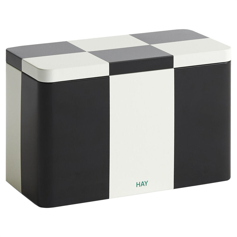 boite-en-fer-damier-blanc-casse-et-noir-20x10x12-5cm-tin-hay-1
