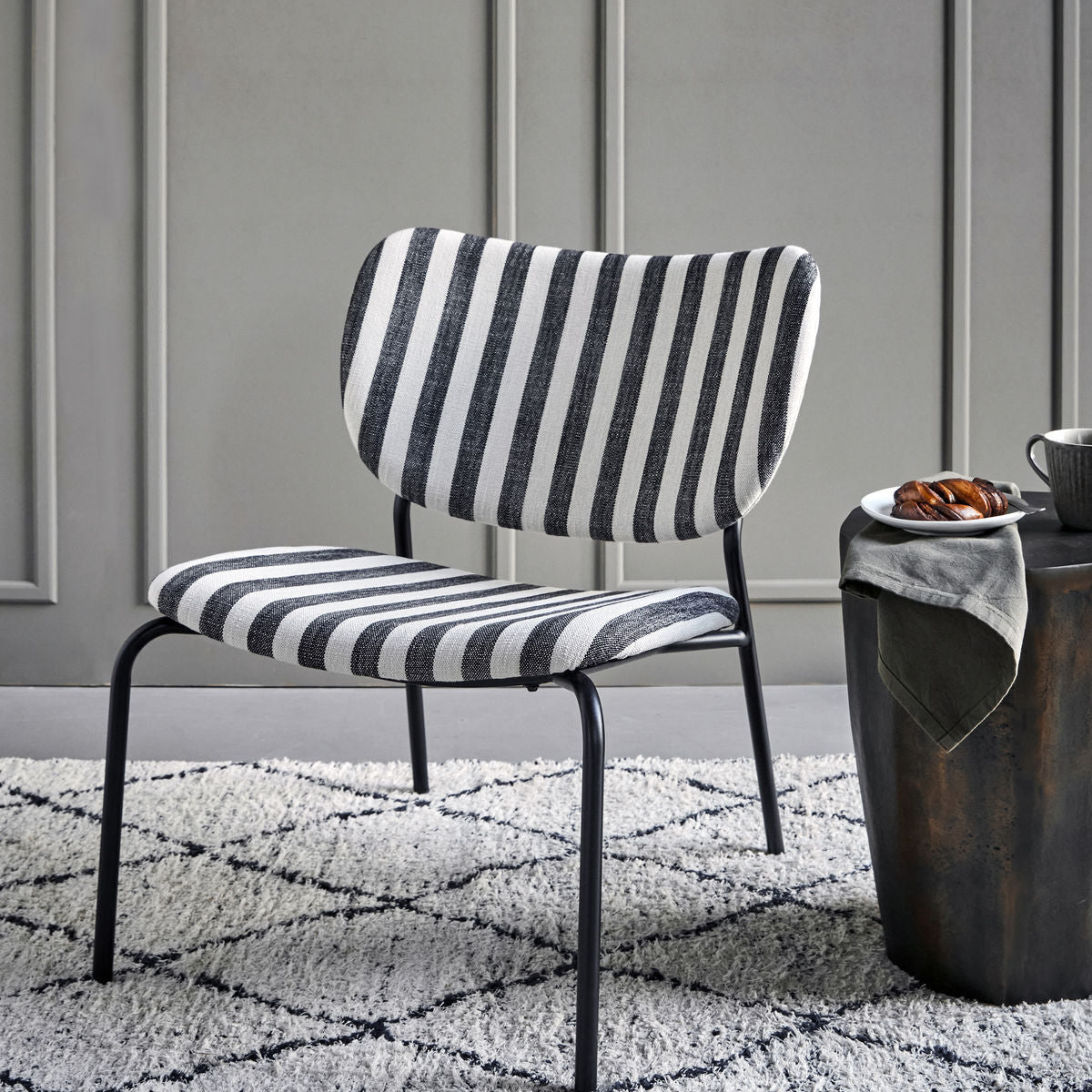 Chaise Longue Hdlonga Noir/Blanc Cassé - House Doctor — 357030.jpg