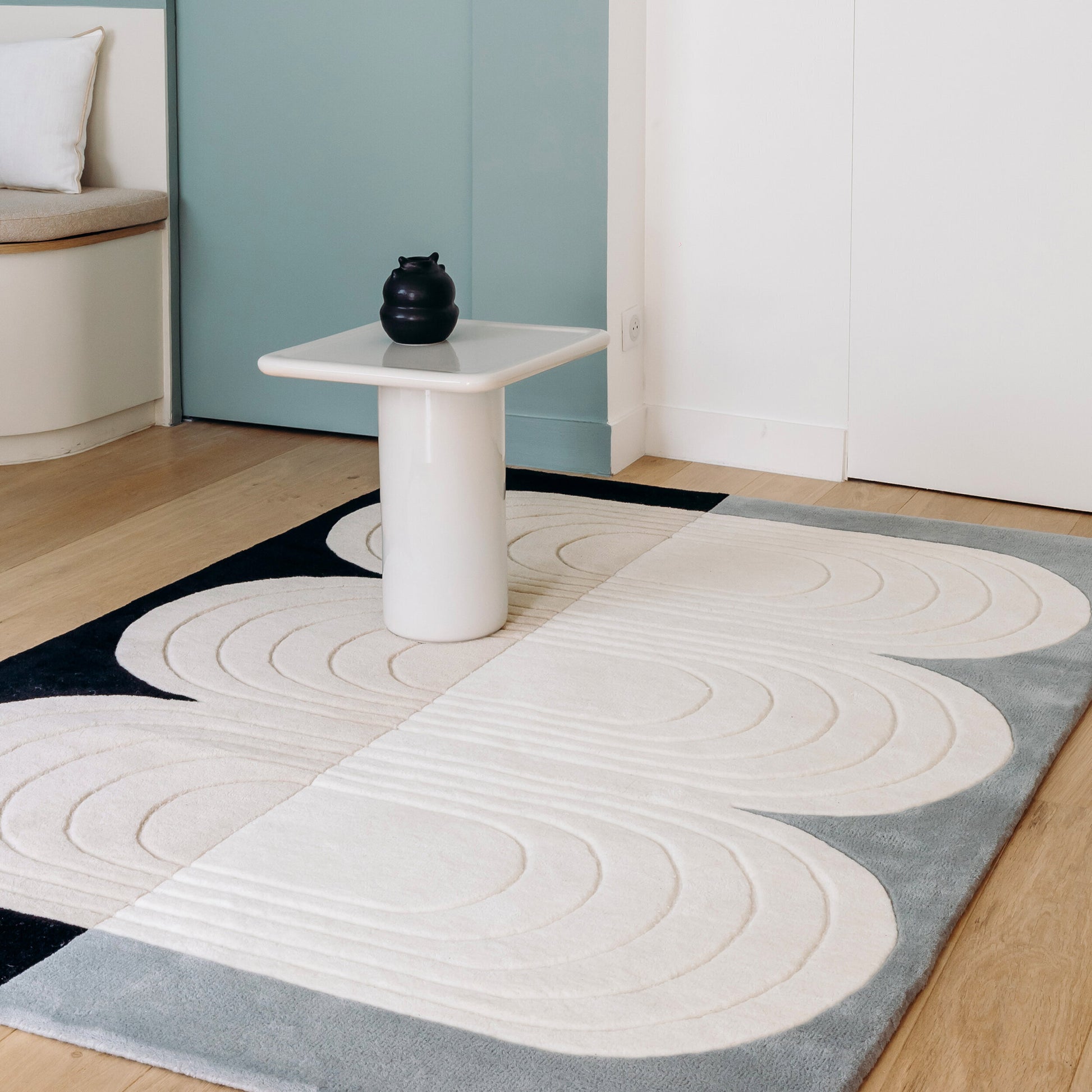 Tapis rectangulaire en laine tufté gris 160x230cm Bibelot - Edito — 357796.jpg