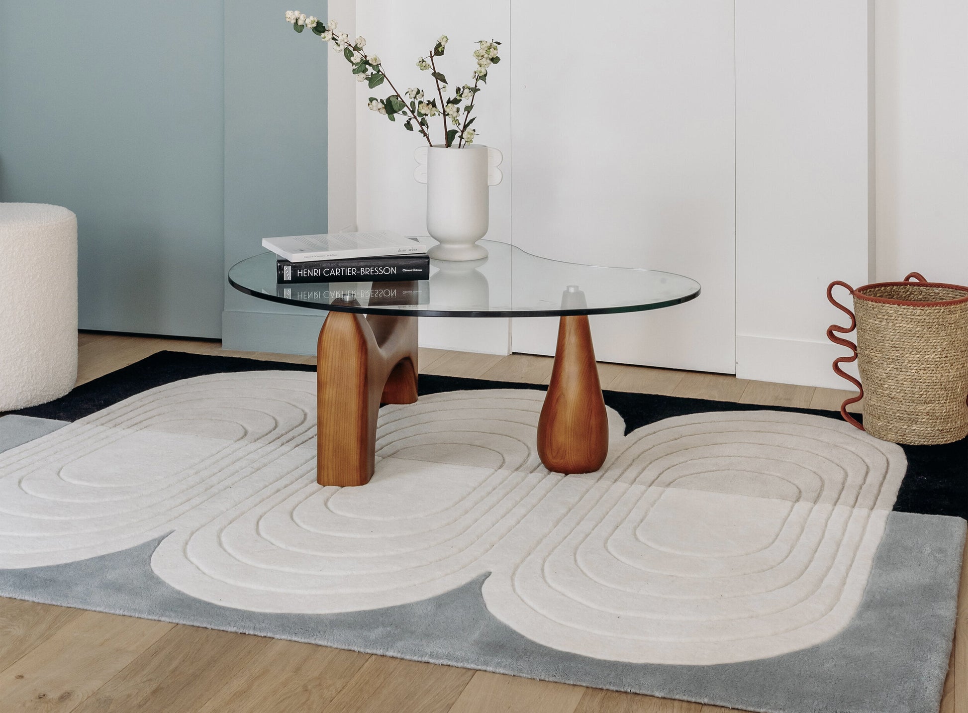 Tapis rectangulaire en laine tufté gris 160x230cm Bibelot - Edito — 357798.jpg