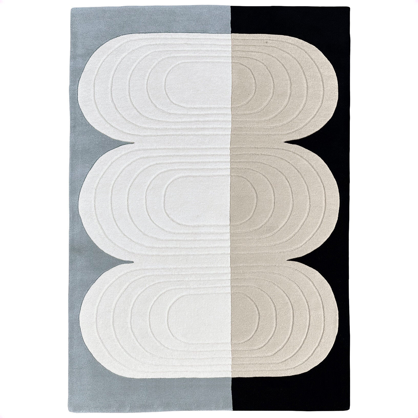 Tapis rectangulaire en laine tufté gris 160x230cm Bibelot - Edito — 357799.jpg