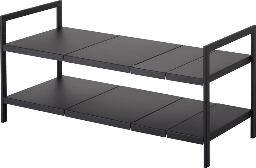 organisateur-extensible-a-2-niveaux-en-acier-noir-35cm-yamazaki-4