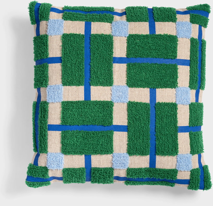 housse-de-coussin-touffete-en-coton-vert-40x40cm-plano-klevering-1