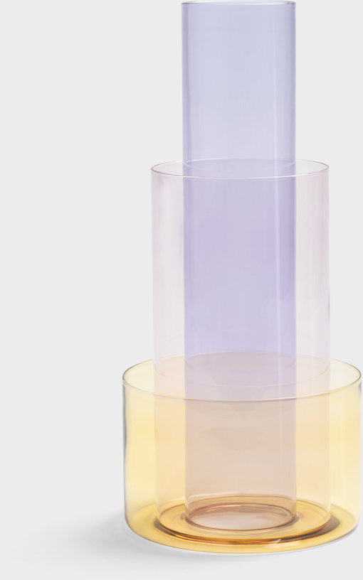 vase-en-verre-jaune-rose-et-violet-14-5x32-5cm-amphi-klevering-1