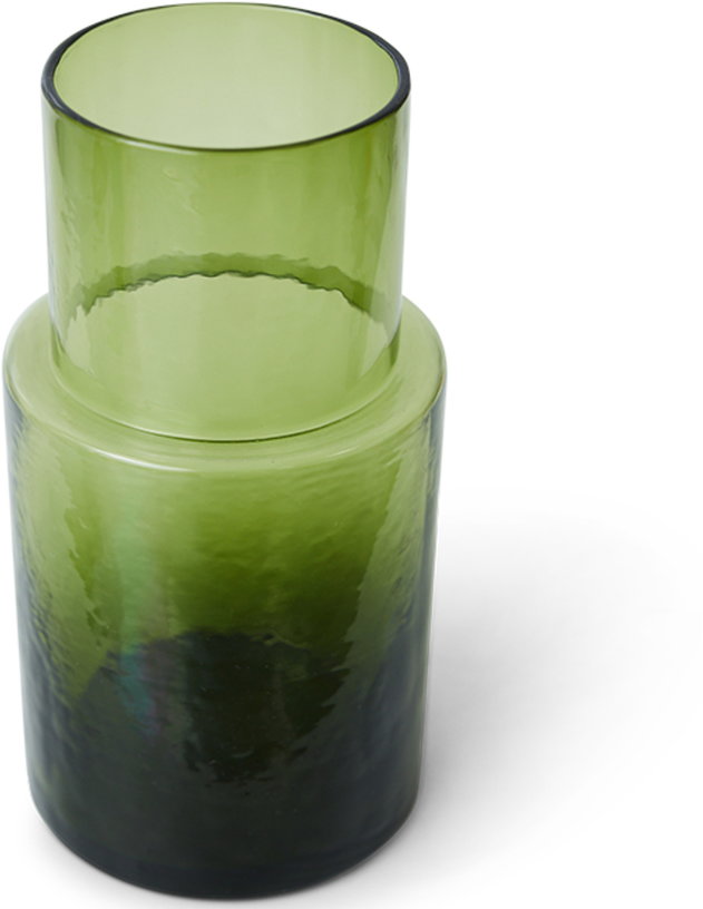 carafe-en-verre-vert-18cm-tube-hkliving-1
