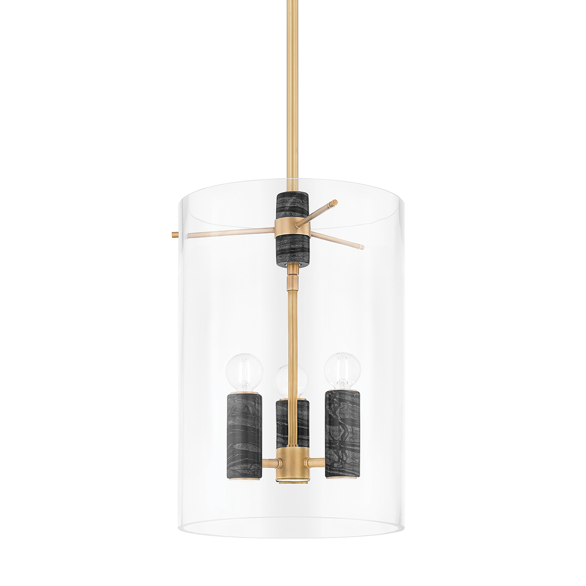 Lanterne en laiton laiton ancien 30x46cm Adonis - Corbett Lighting
