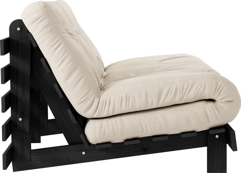 canape-convertible-en-bois-de-pin-noir-laque-et-matelas-beige-140x200cm-roots-140-karup-design-1