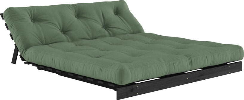 canape-convertible-en-bois-noir-laque-et-matelas-vert-olive-160x200cm-roots-160-karup-design-4