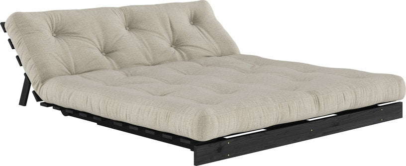canape-convertible-en-bois-de-pin-noir-laque-et-matelas-lin-160x200cm-roots-160-karup-design-4