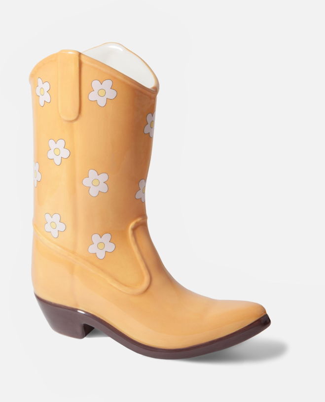 vase-en-ceramique-botte-de-cowboy-jaune-23cm-doiy-1