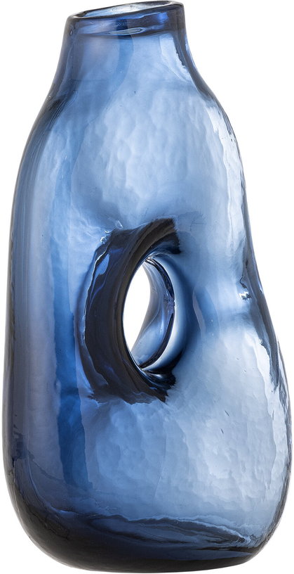 harri-vase-blue-verre-bloomingville-2