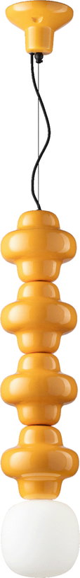 suspension-en-verre-opalin-et-ceramique-jaune-citron-17x80cm-copacabana-ferroluce-1