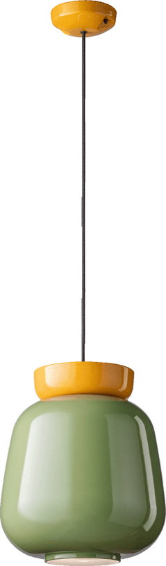 suspension-en-ceramique-verte-sauge-29x34cm-corcovado-ferroluce-1