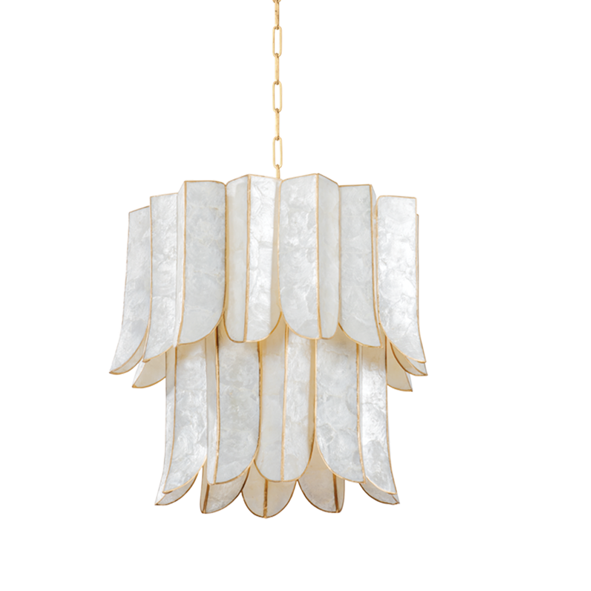 Suspension en fer feuille d'or ancienne 58x53cm Cartagena - Corbett Lighting