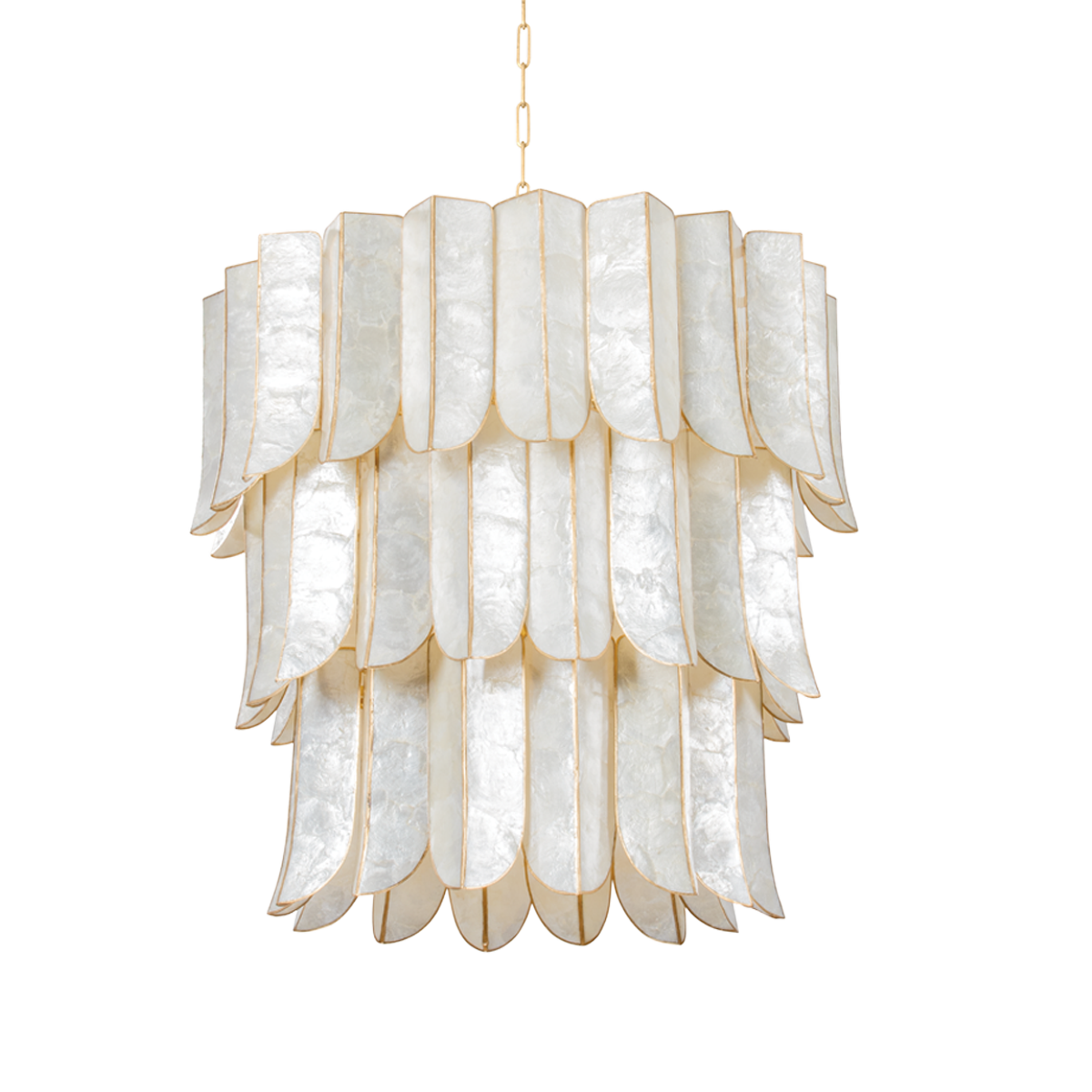 Suspension en fer feuille d'or ancienne 80x77cm Cartagena - Corbett Lighting