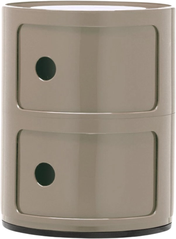 table-de-chevet-dove-grey-2-tiroirs-componibili-kartell-1