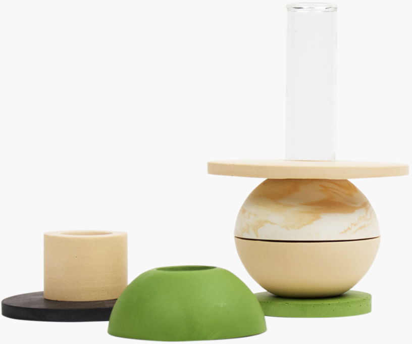vase-modulable-en-verre-et-roche-saline-verte-9-5x15cm-modulo-studio-rosaroom-2