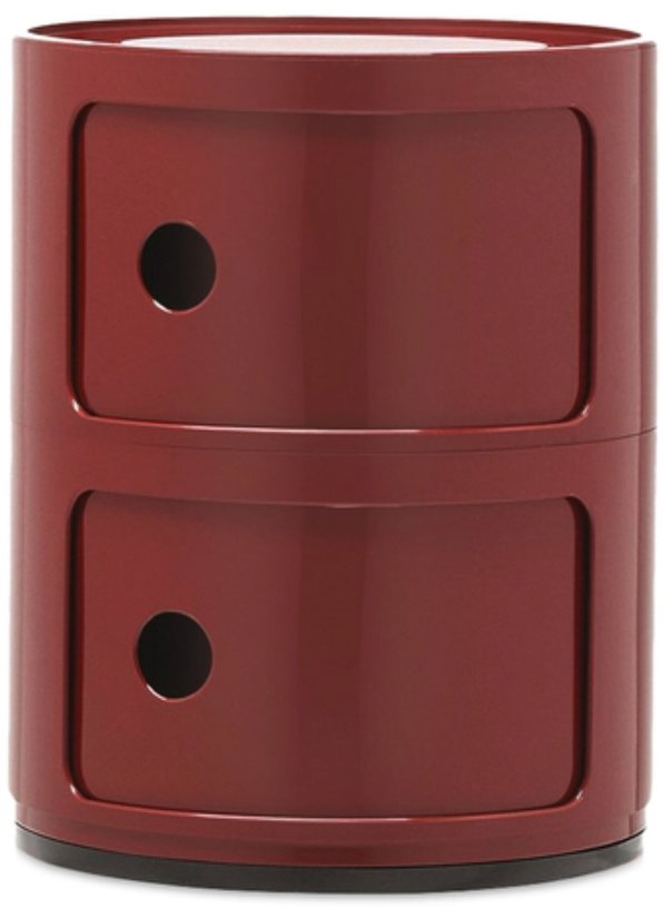 table-de-chevet-bordeaux-2-tiroirs-componibili-kartell-1
