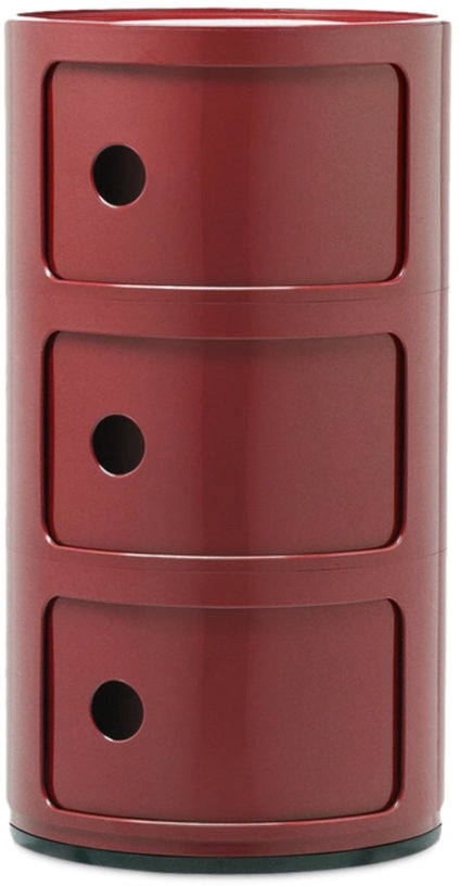 table-de-chevet-bordeaux-3-tiroirs-componibili-kartell-1