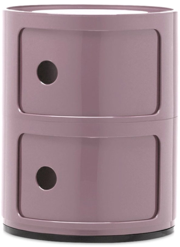 table-de-chevet-mauve-2-tiroirs-componibili-kartell-1