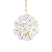 Suspension en fer feuille d'or 51x53cm Hygea - Corbett Lighting