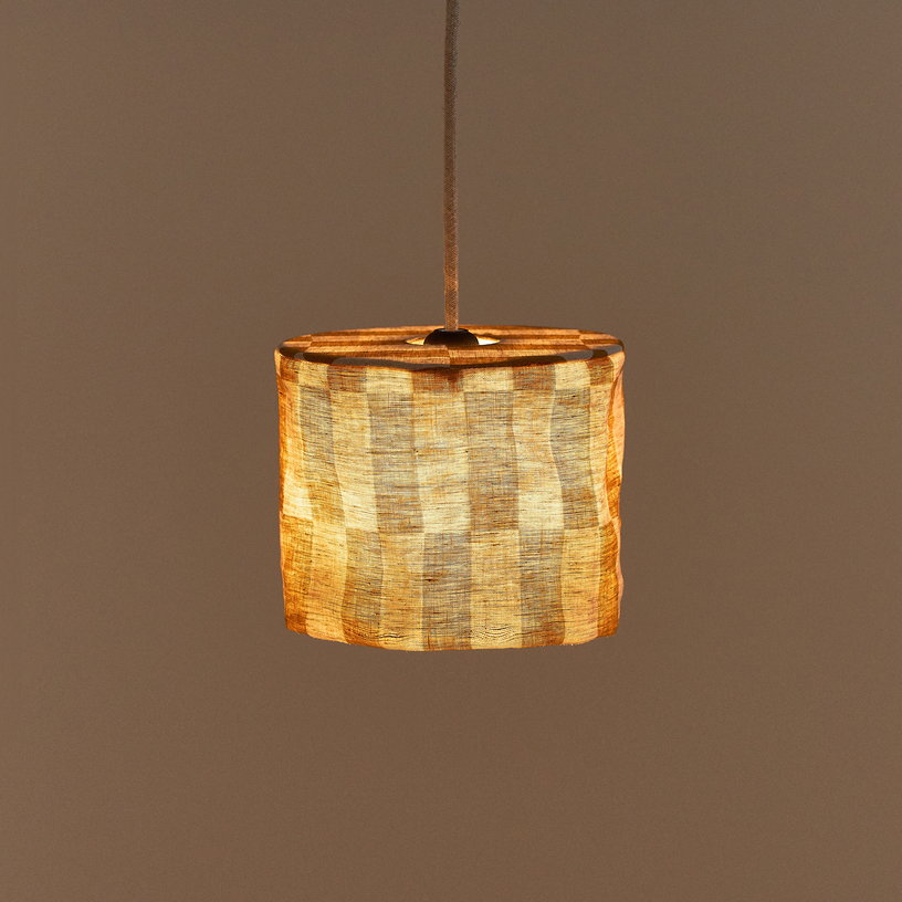 abat-jour-en-lin-pour-suspension-a-carreaux-jaune-moutarde-20cm-vibes-nobodinoz-2