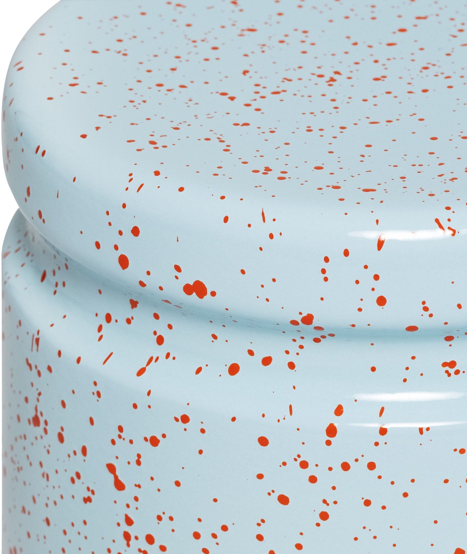 Tabouret en acier bleu tacheté orange rouge Last Stool - Hem — 370463.jpg