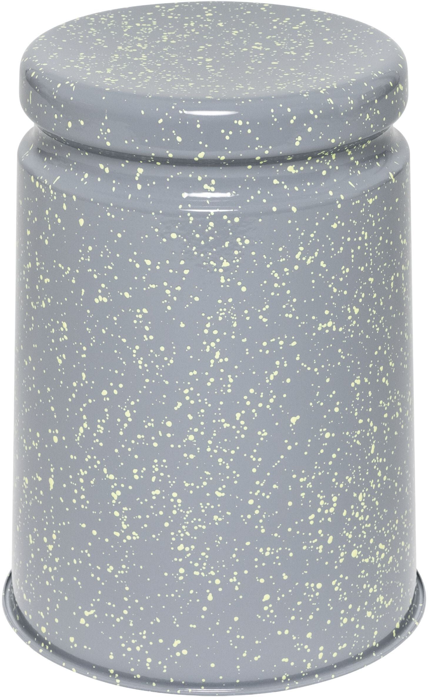 Tabouret en acier gris tacheté vert citron Last Stool - Hem — 370469.jpg