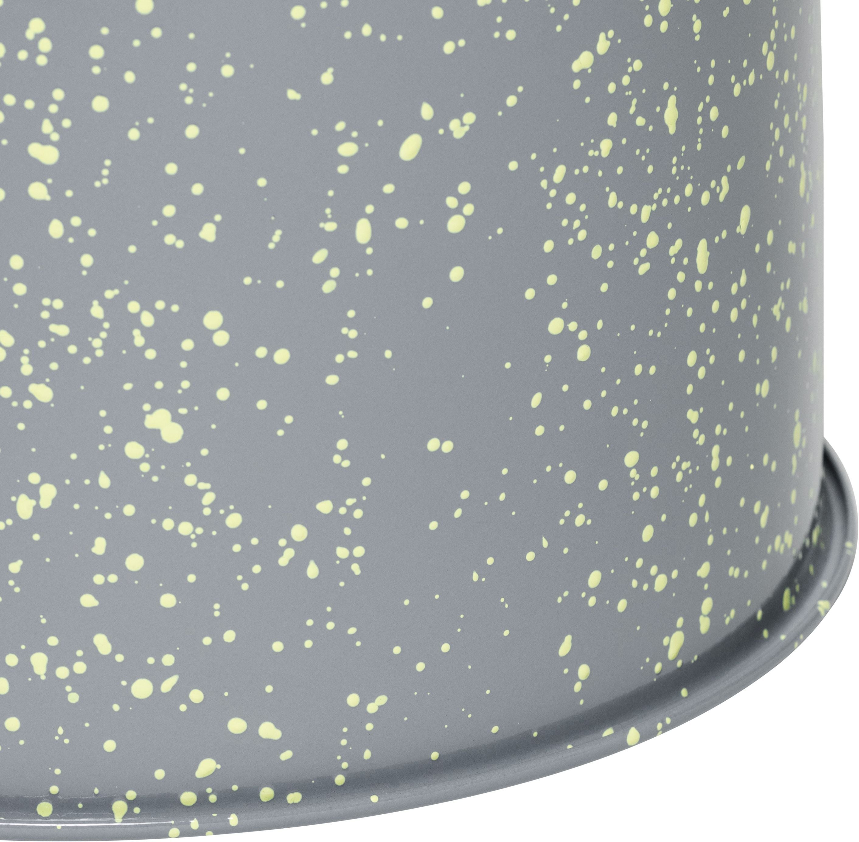 Tabouret en acier gris tacheté vert citron Last Stool - Hem — 370471.jpg